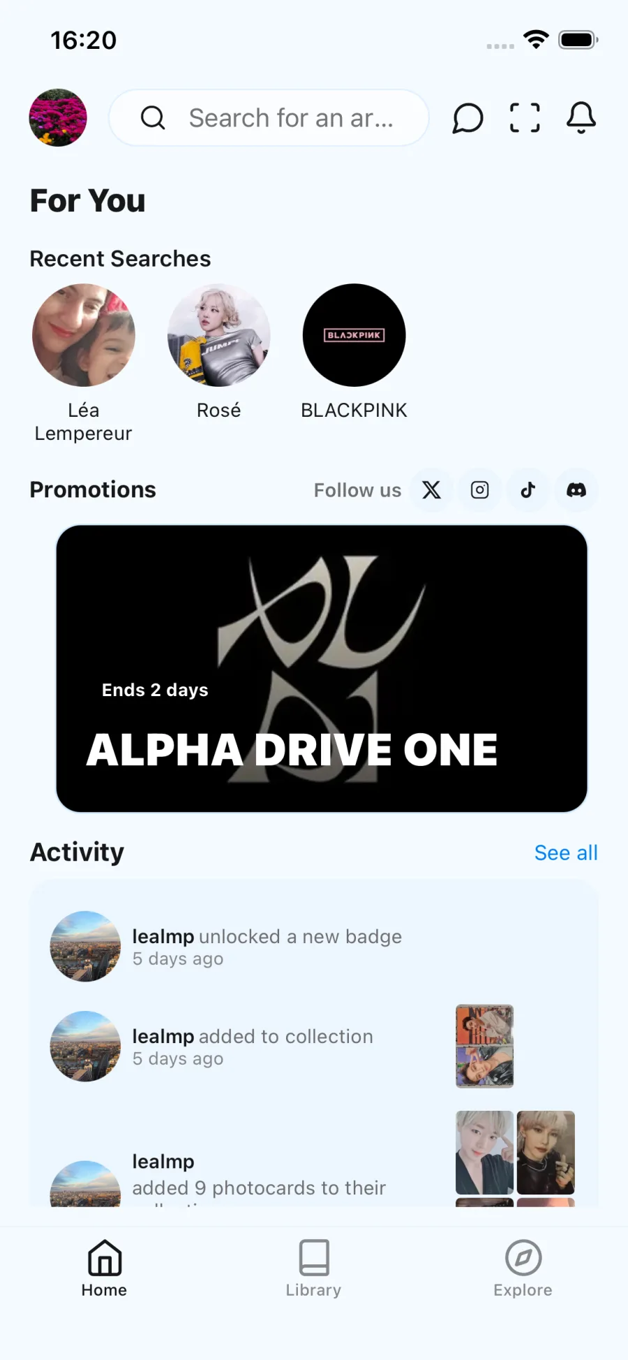Bibliocards mobile app V2
